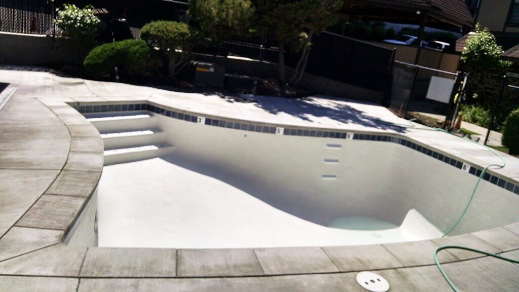 Pool fill in progress