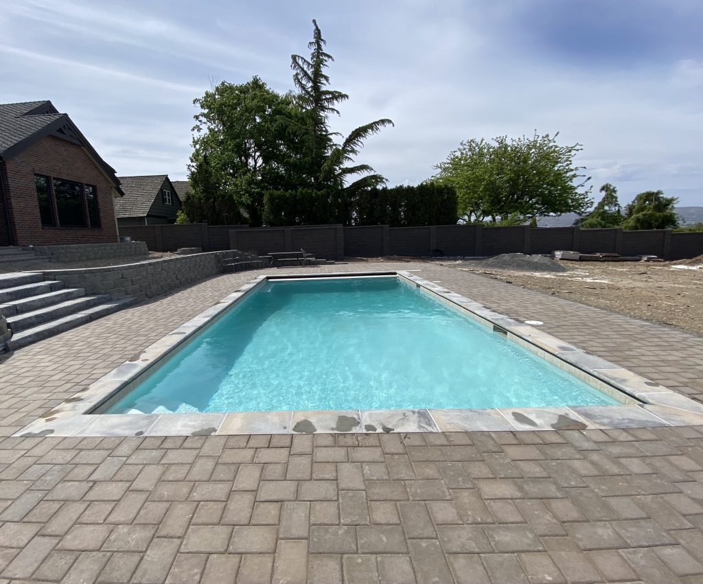 Pool deck and patio