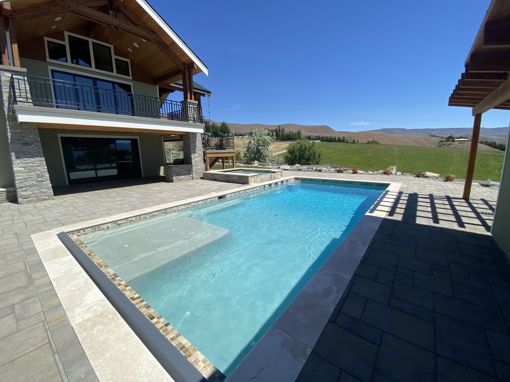 Pool and hardscaping