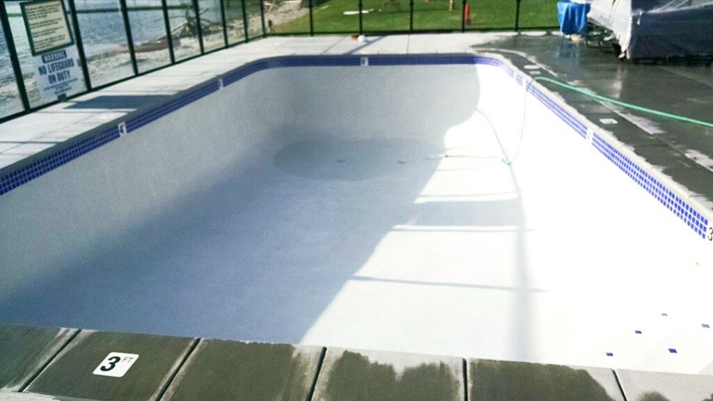 Pool filling after construction