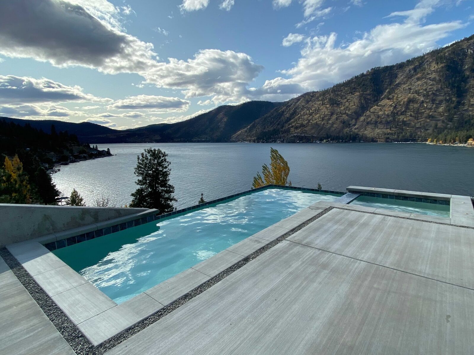 Custom pool and outdoor living space