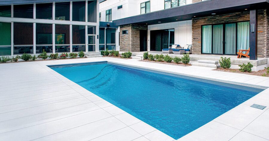 The Bliss fiberglass pool by Imagine Pools