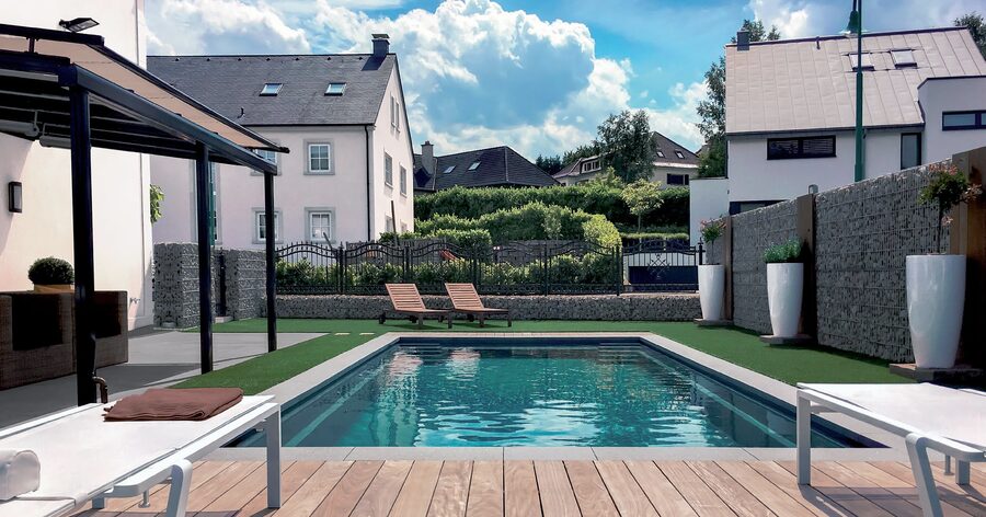 The Freedom fiberglass pool by Imagine Pools