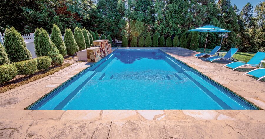 The Illusion fiberglass pool by Imagine Pools